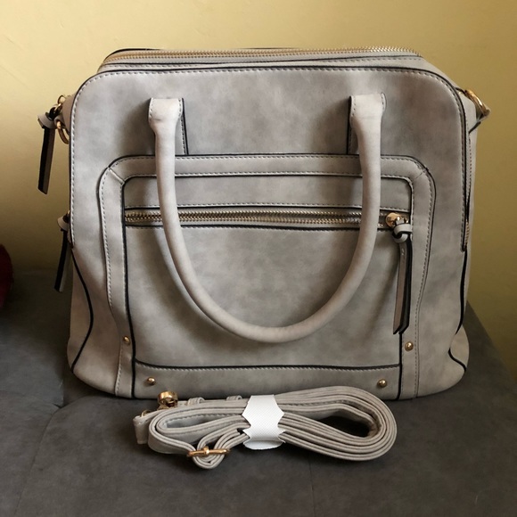 Handbags - Gray Oversized Handbag